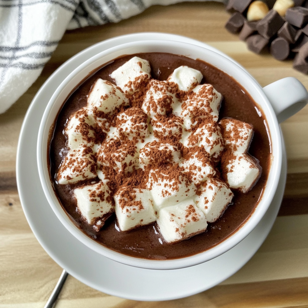 Recipe preparation for Slow Cooker Holiday Hot Chocolate