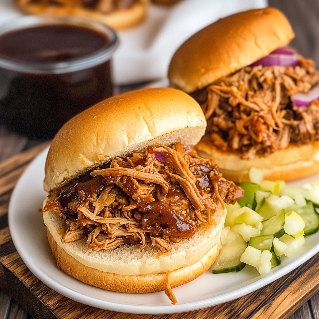 Recipe preparation for Crockpot Pulled Pork Sliders