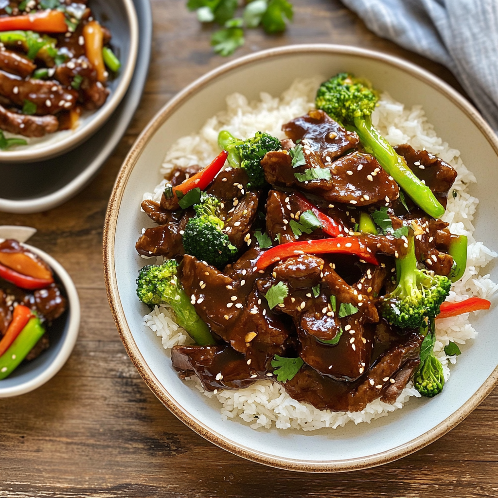 Recipe preparation for 30-Minute Beef and Broccoli Stir-Fry