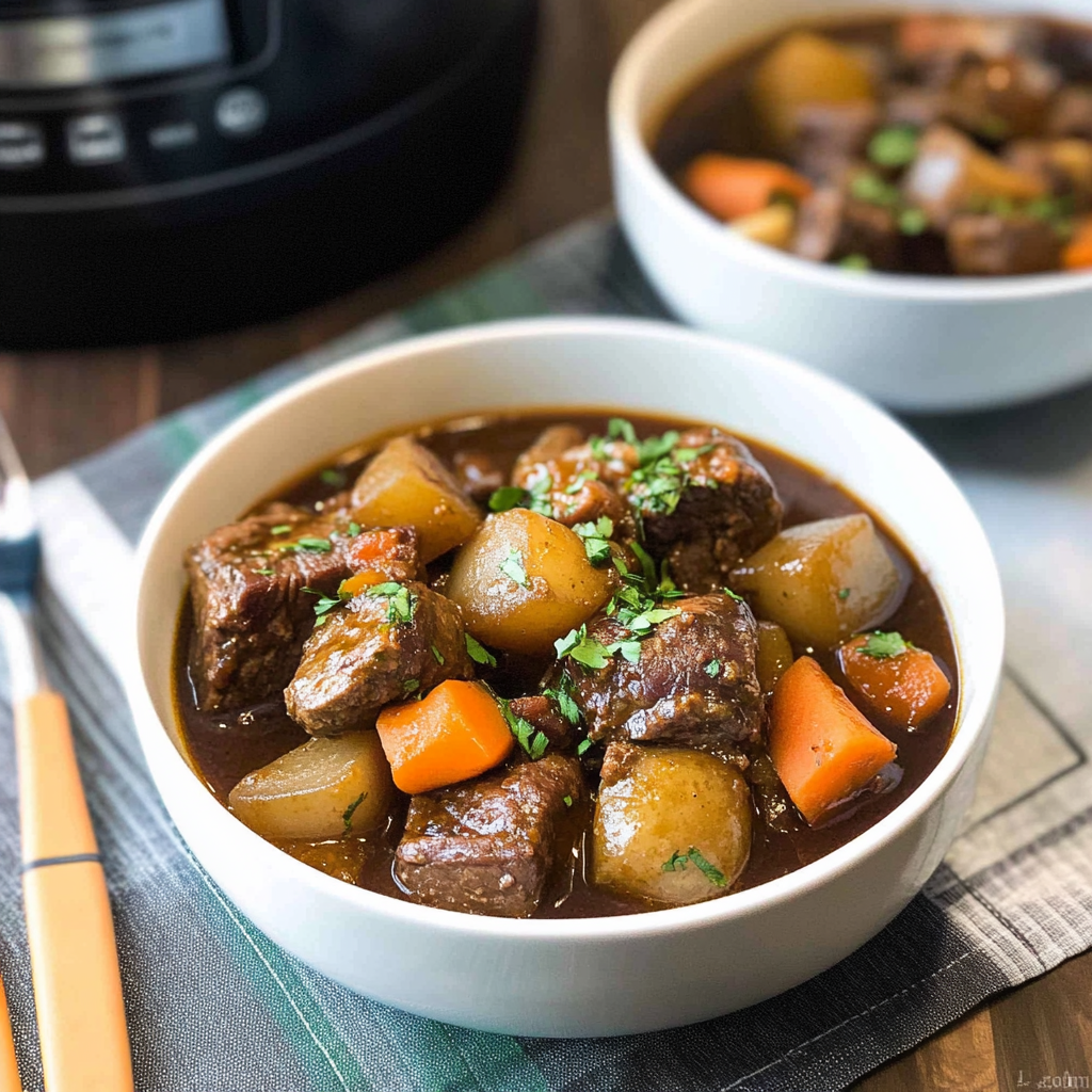 Recipe preparation for Instant Pot Beef Stew (Fork-Tender in Minutes)