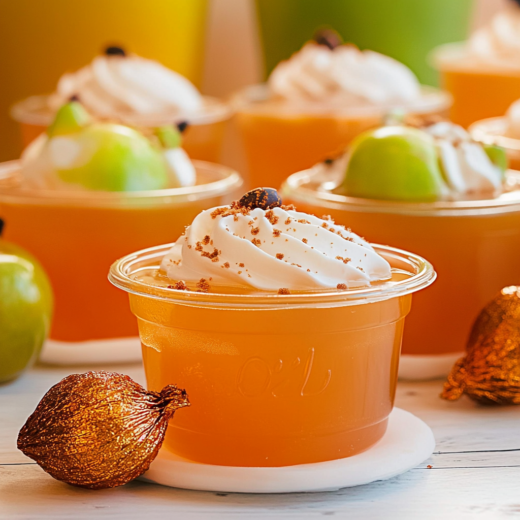 Recipe preparation for apple pie jello shots