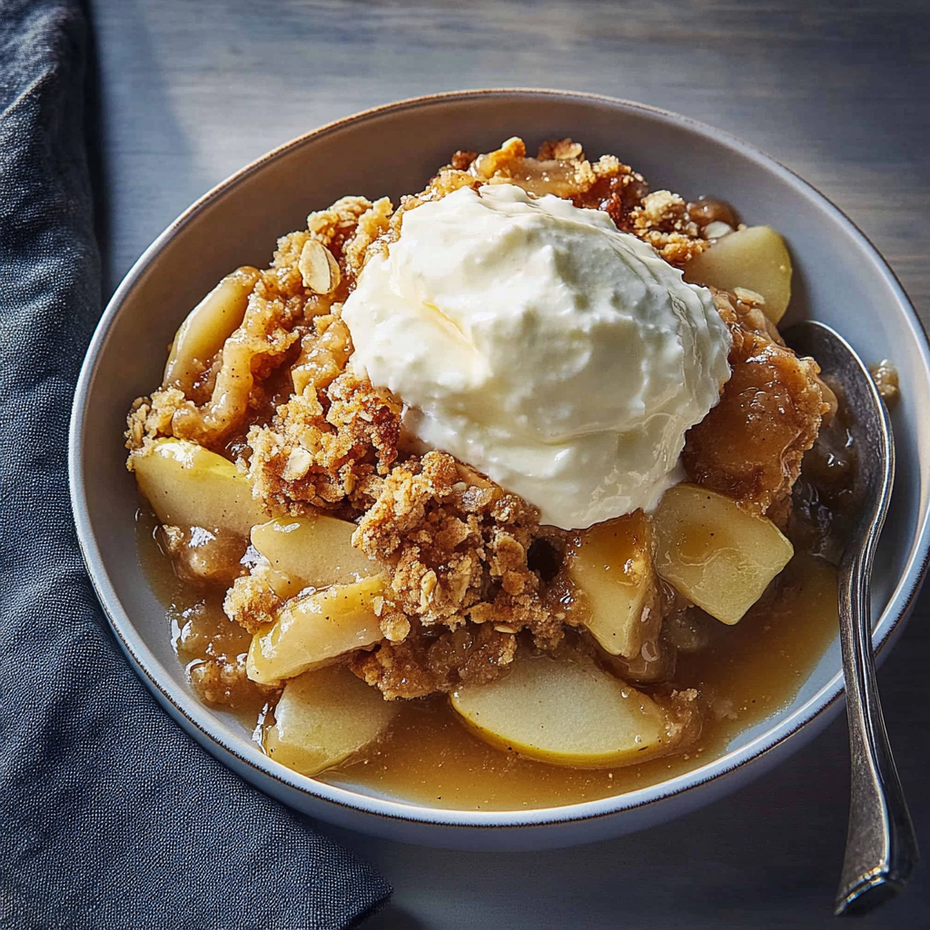 Recipe preparation for Slow Cooker Apple Crisp