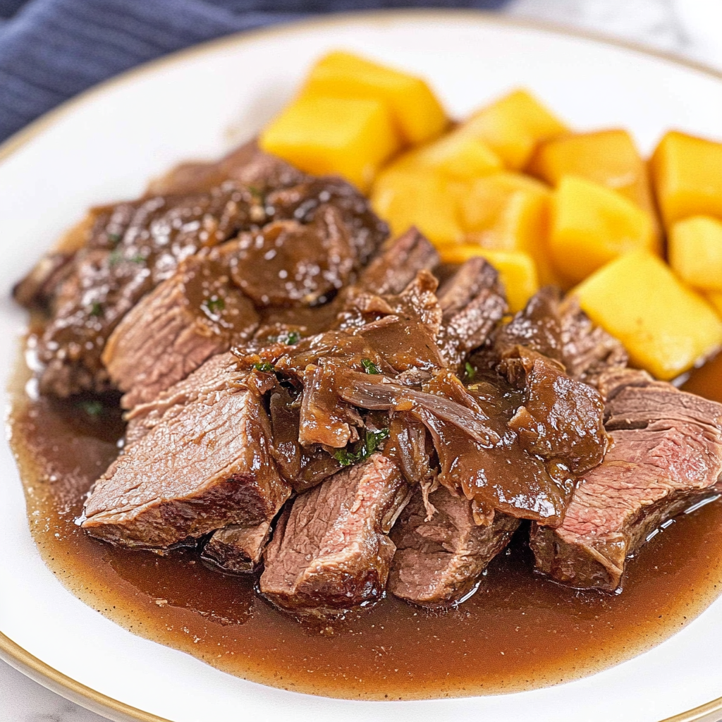 Recipe preparation for Crockpot London Broil