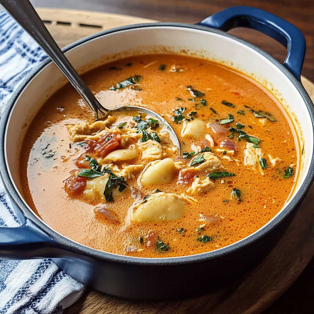 Recipe preparation for Marry Me Chicken Soup