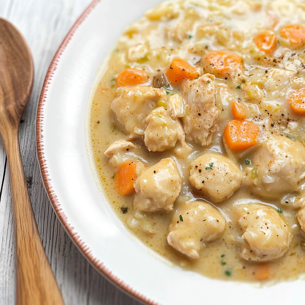 Recipe preparation for Instant Pot Chicken and Dumplings