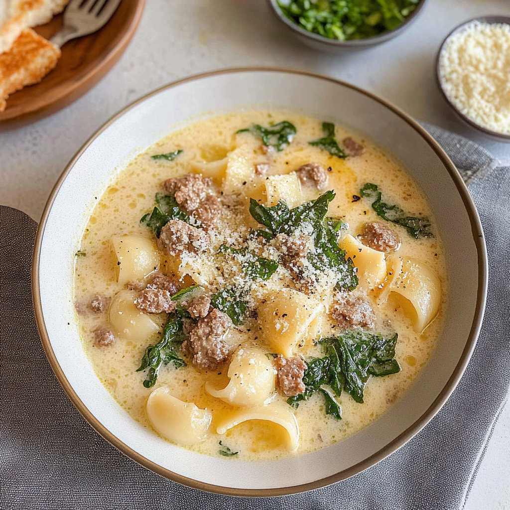 Recipe preparation for Crock Pot Zuppa Toscana soup