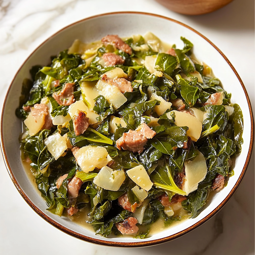Recipe preparation for Instant Pot Collard Greens