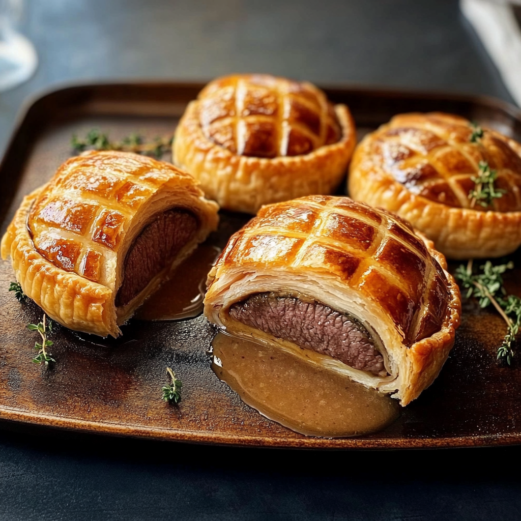 Recipe preparation for Mini Individual Beef Wellingtons