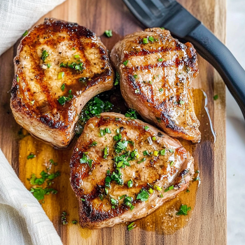 Recipe preparation for Boneless Pork Chop Skillet Dinner