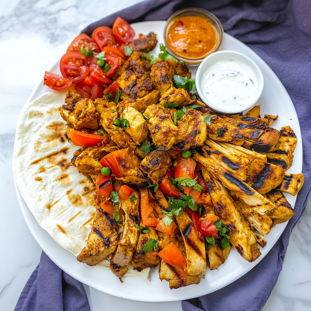 Recipe preparation for Chicken Shawarma