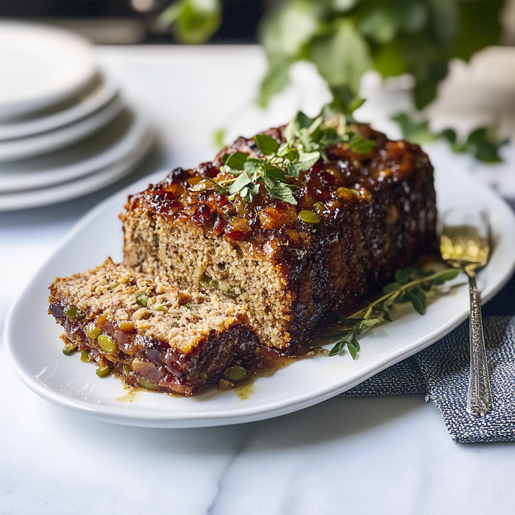 Recipe preparation for Nut Roast (Vegetarian)