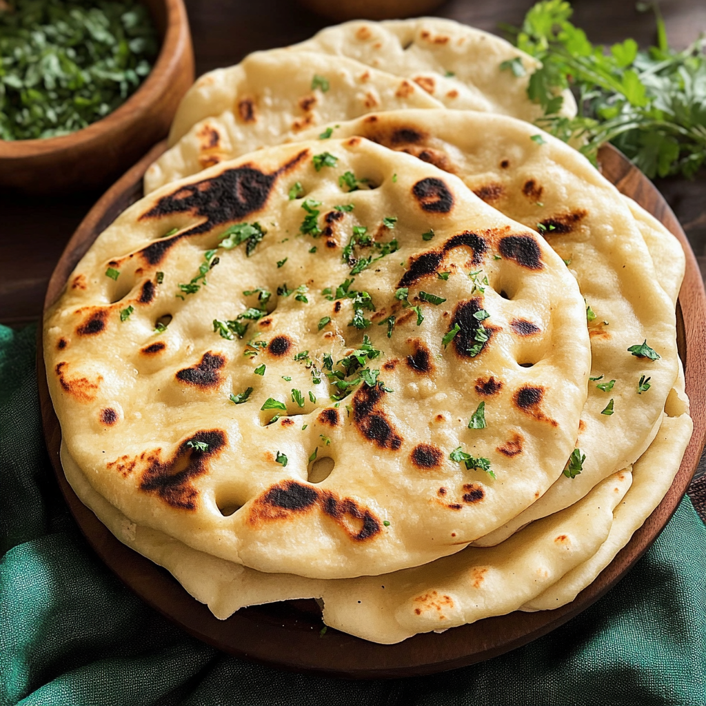 Recipe preparation for Naan Bread