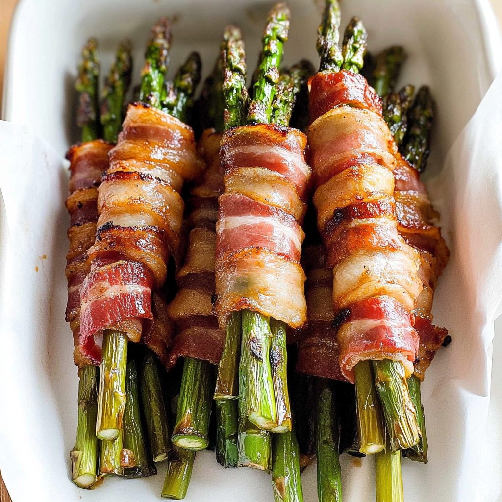Recipe preparation for Bacon Wrapped Asparagus