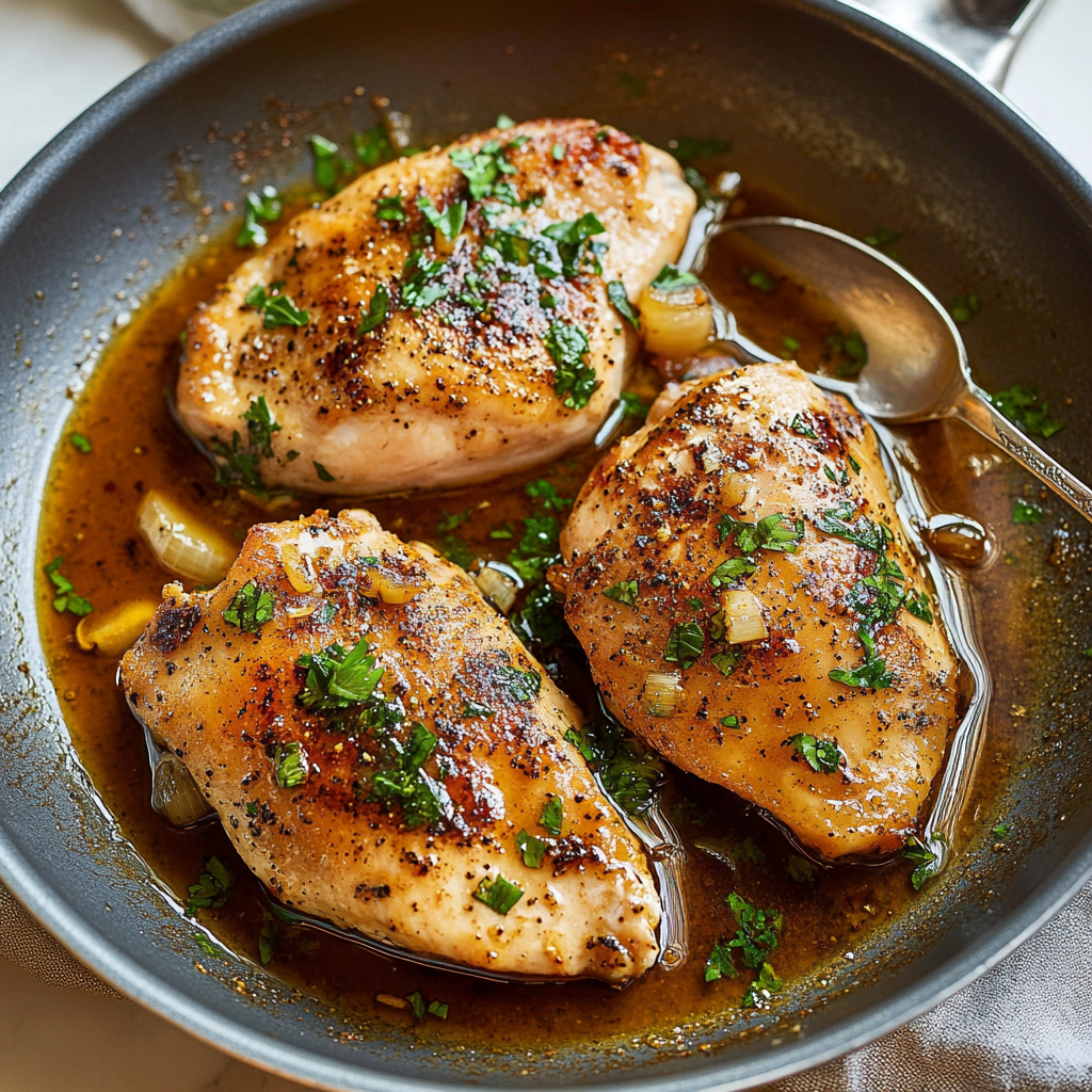Recipe preparation for Maple Mustard Glazed Chicken