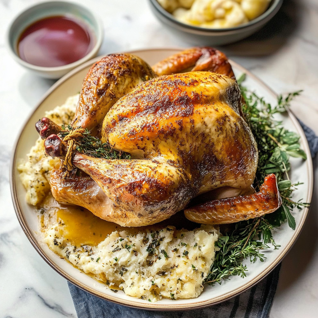Recipe preparation for easy roast turkey