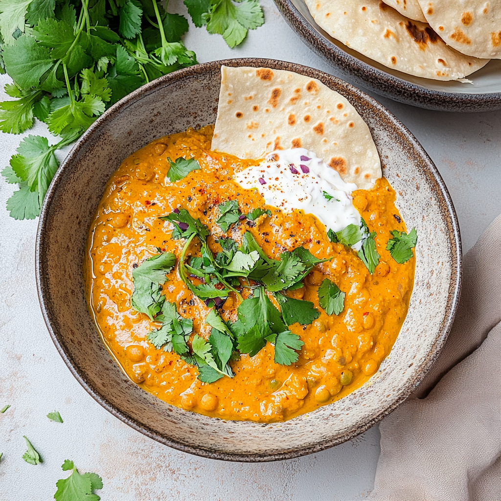 Recipe preparation for Coconut Lentil Curry