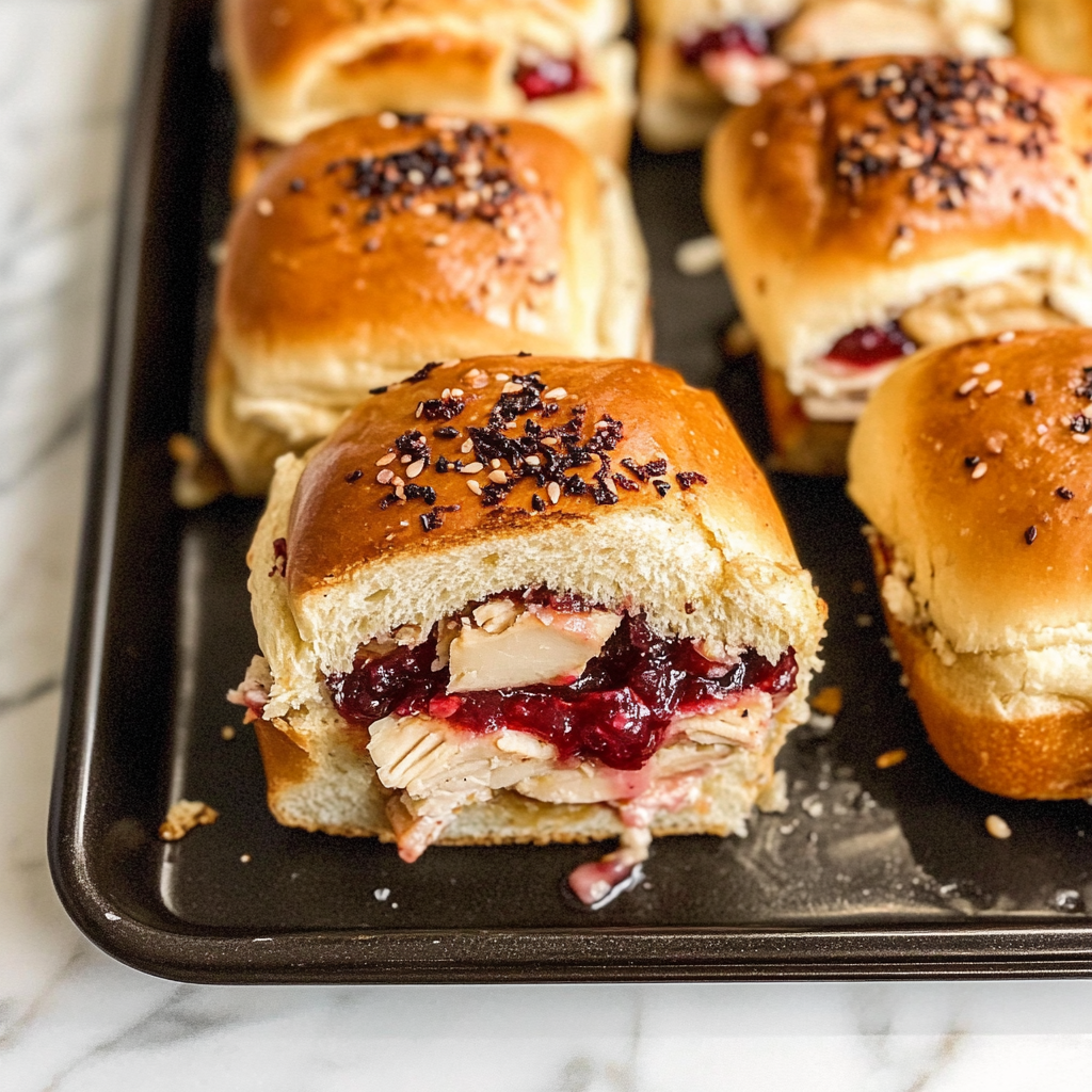 Recipe preparation for turkey cranberry sliders