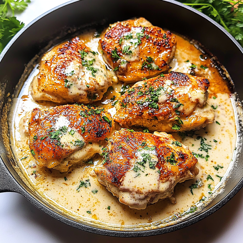 Recipe preparation for Smothered Chicken