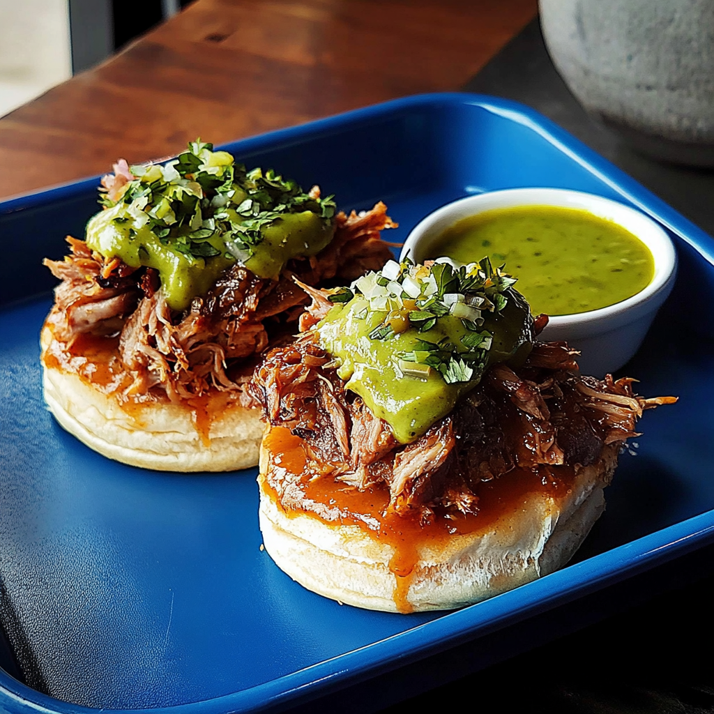 Recipe preparation for Instant Pot Braised Pork Carnitas for Party Sliders