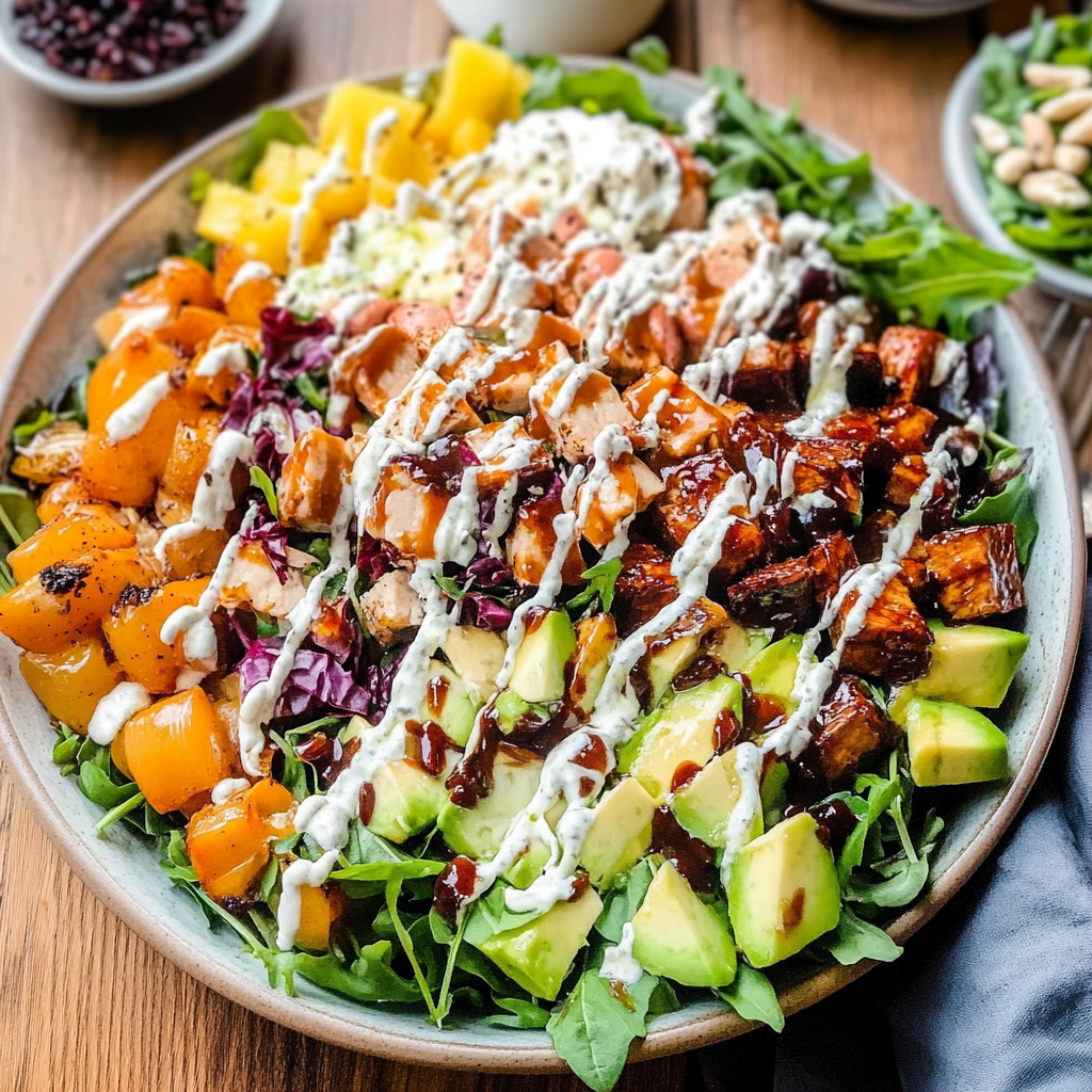 Recipe preparation for Fall Cobb Salad