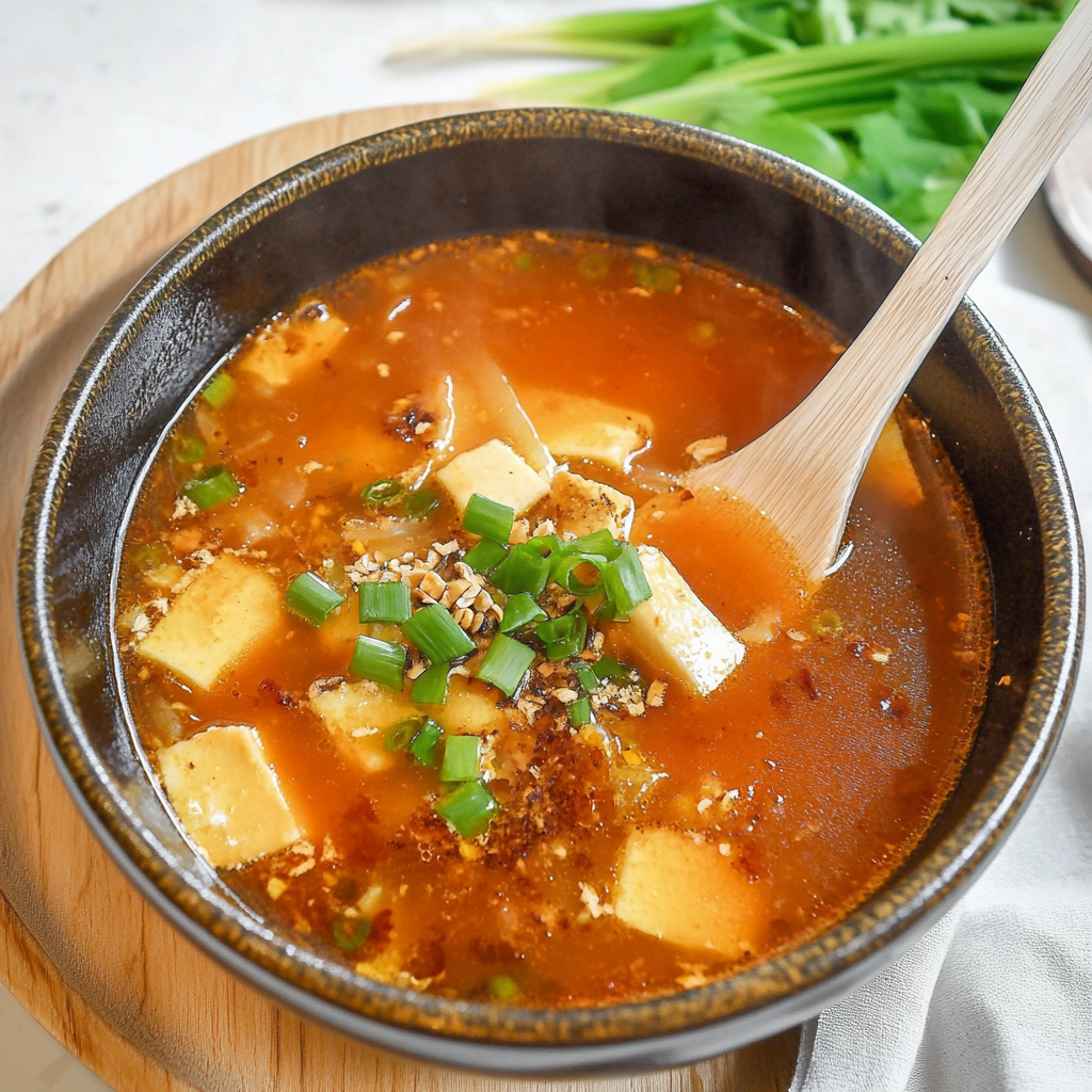 Recipe preparation for Hot and Sour Soup