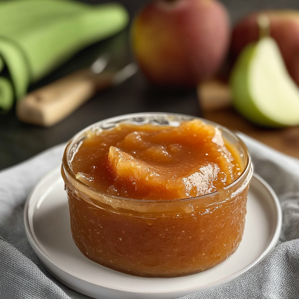 Recipe preparation for slow cooker salted caramel pear butter