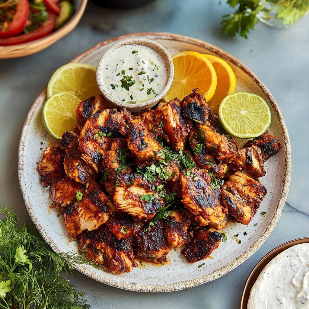 Recipe preparation for Chicken Shawarma