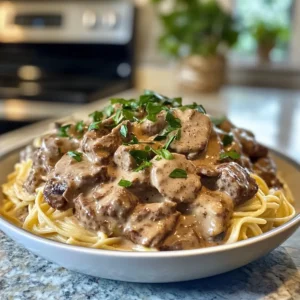 Slow Cooker Beef Stroganoff