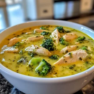 Keto Chicken Broccoli Soup