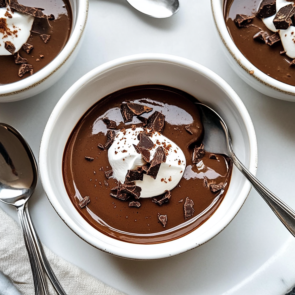 Recipe preparation for Slow Cooker Rich Dark Chocolate & Espresso Pot de Crème