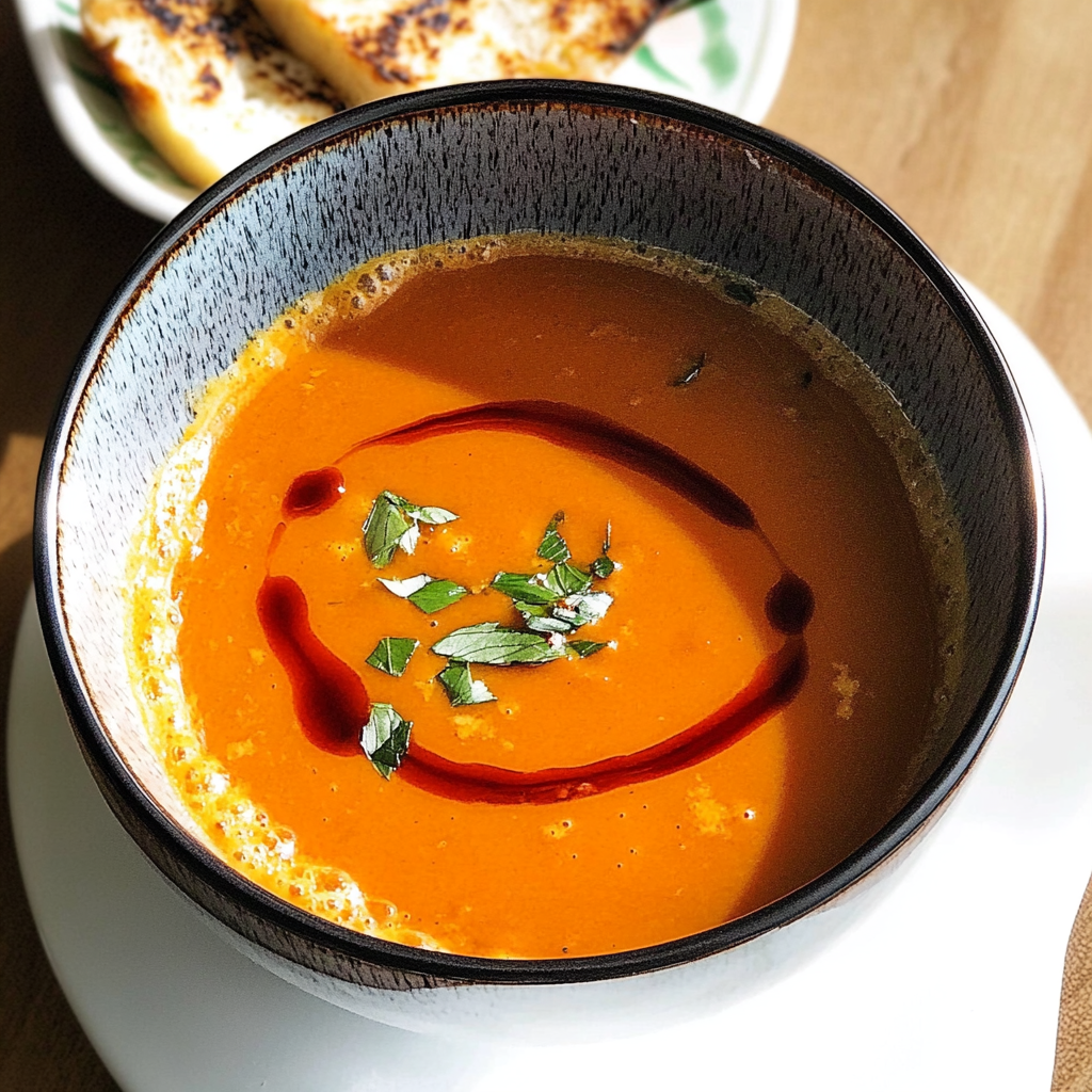 Recipe preparation for Instant Pot Gochujang Tomato Soup