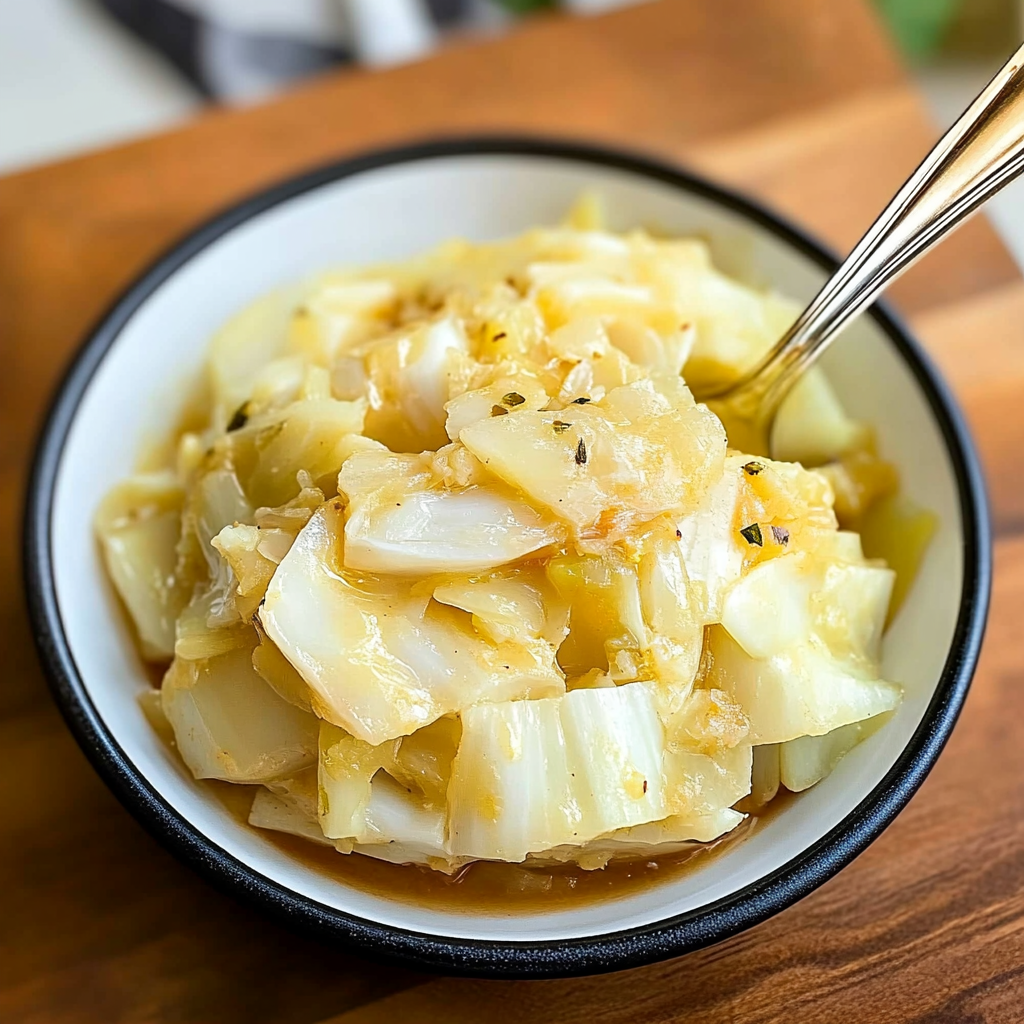 Recipe preparation for Instant Pot Buttered Cabbage