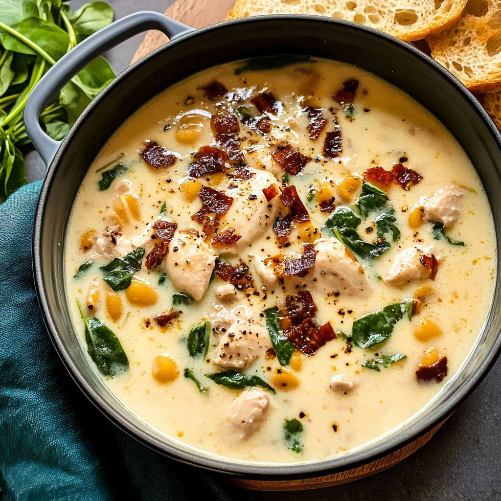 Recipe preparation for Instant Pot Creamy Tuscan Chicken Soup