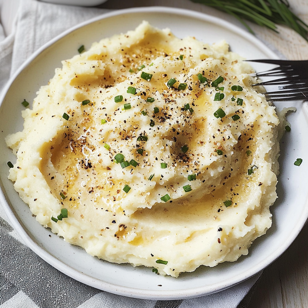 Recipe preparation for Instant Pot Garlic Mashed Potatoes