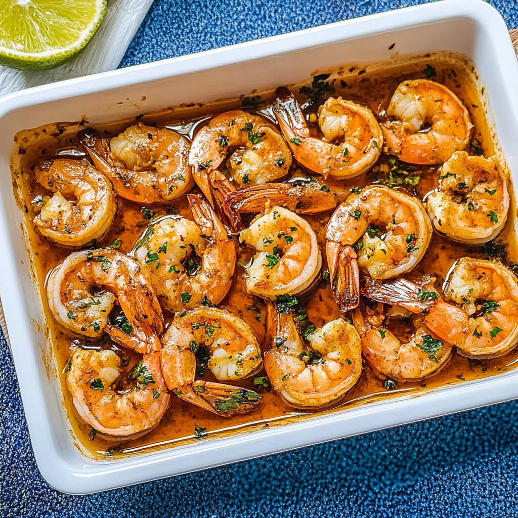 Recipe preparation for Sheet Pan Honey Lime Shrimp