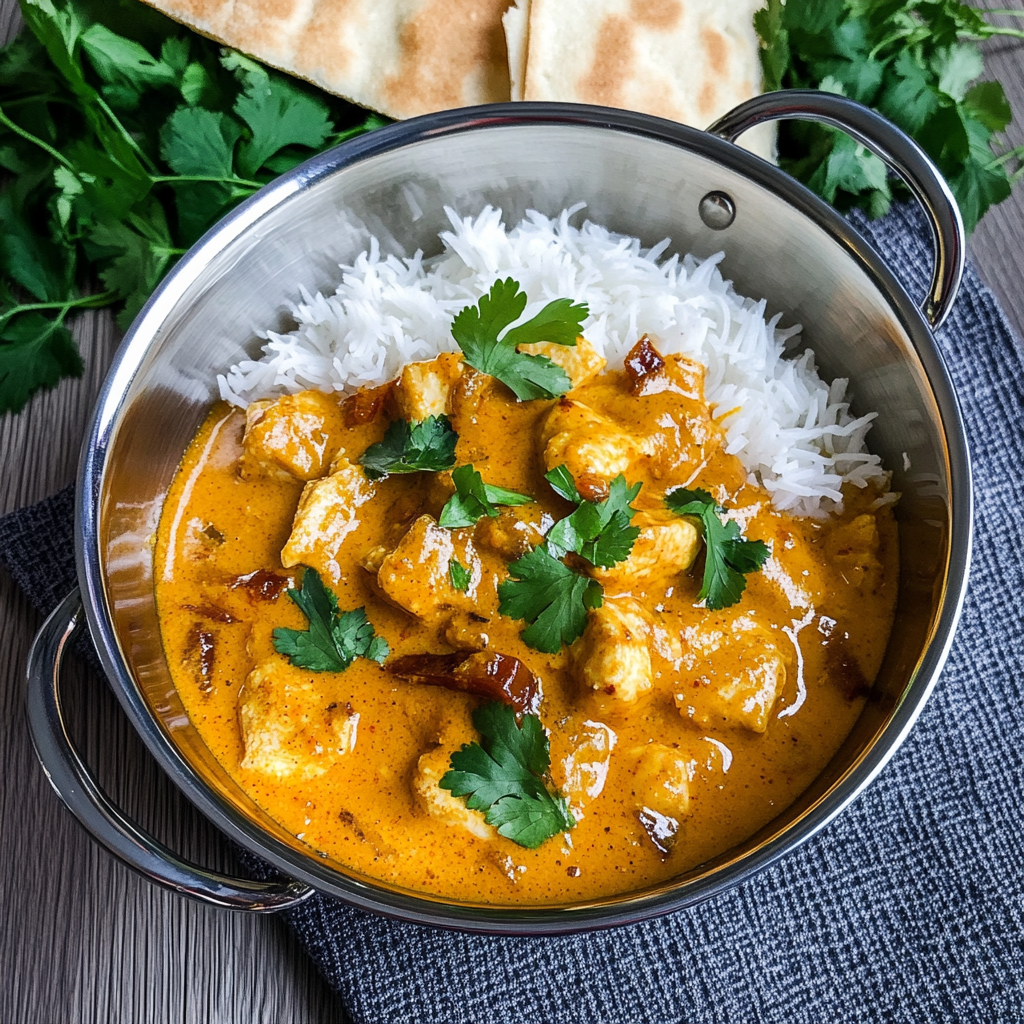 Recipe preparation for Slow Cooker Coconut Chicken Korma