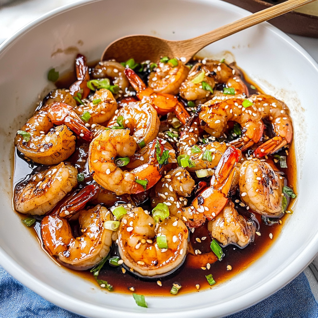 Recipe preparation for 30-Min Honey Garlic Shrimp