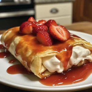 Strawberry Cheesecake Chimichangas