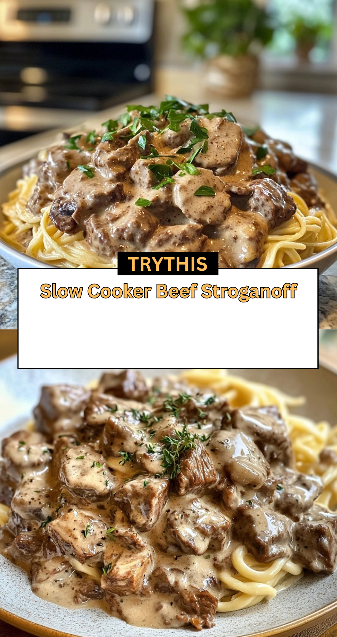 Slow Cooker Beef Stroganoff