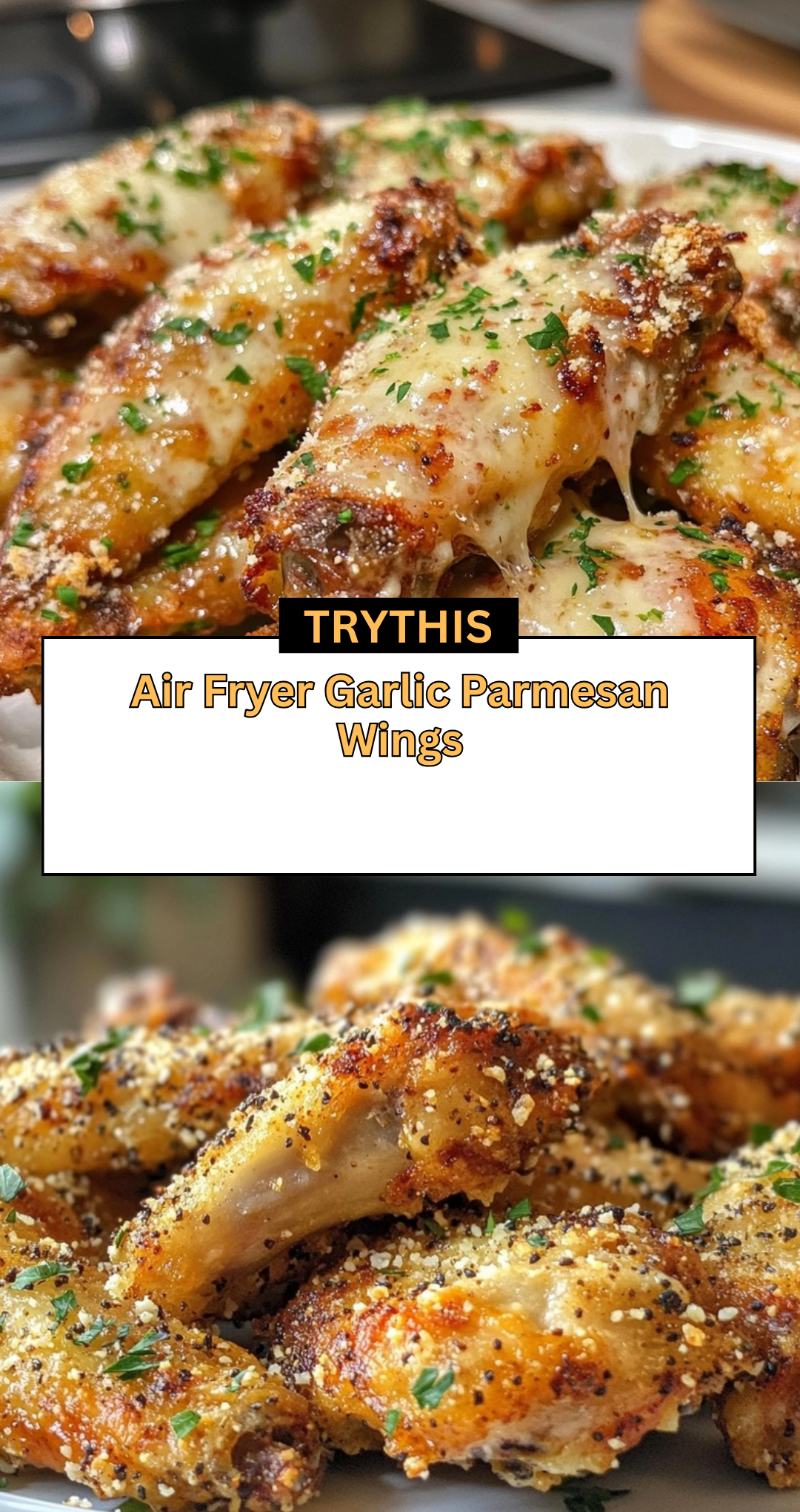 Air Fryer Garlic Parmesan Wings