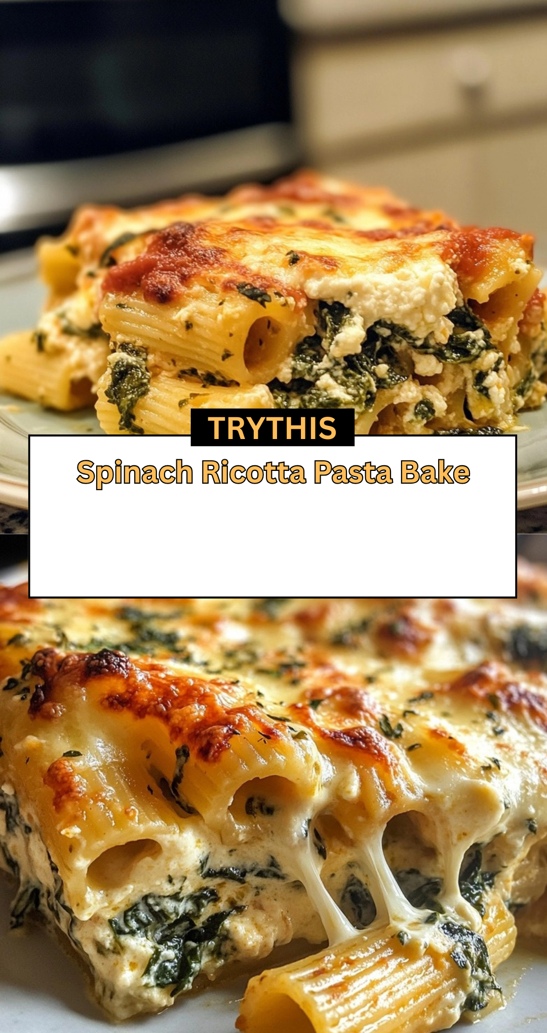 Spinach Ricotta Pasta Bake