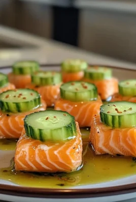 Cucumber Salmon Bites