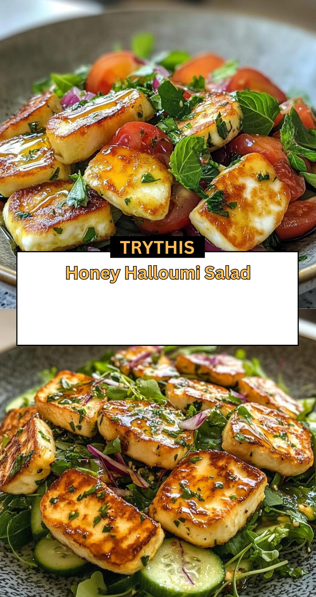 Honey Halloumi Salad