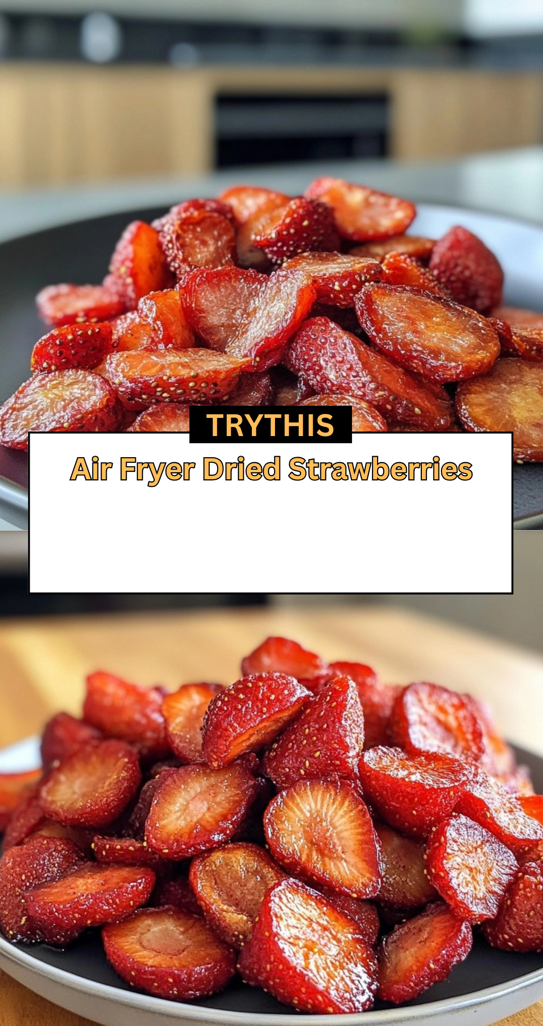 Air Fryer Dried Strawberries