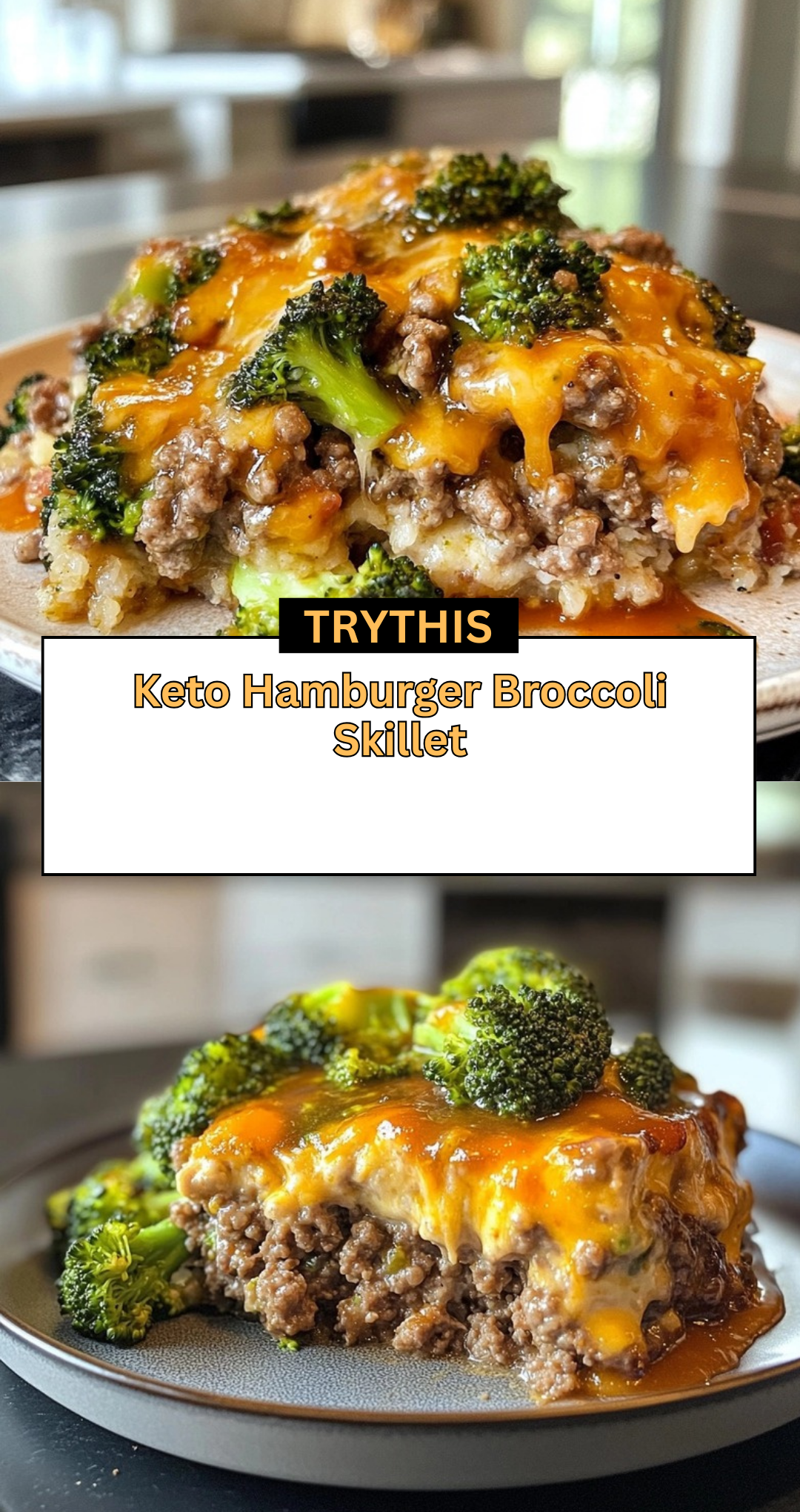 Keto Hamburger Broccoli Skillet