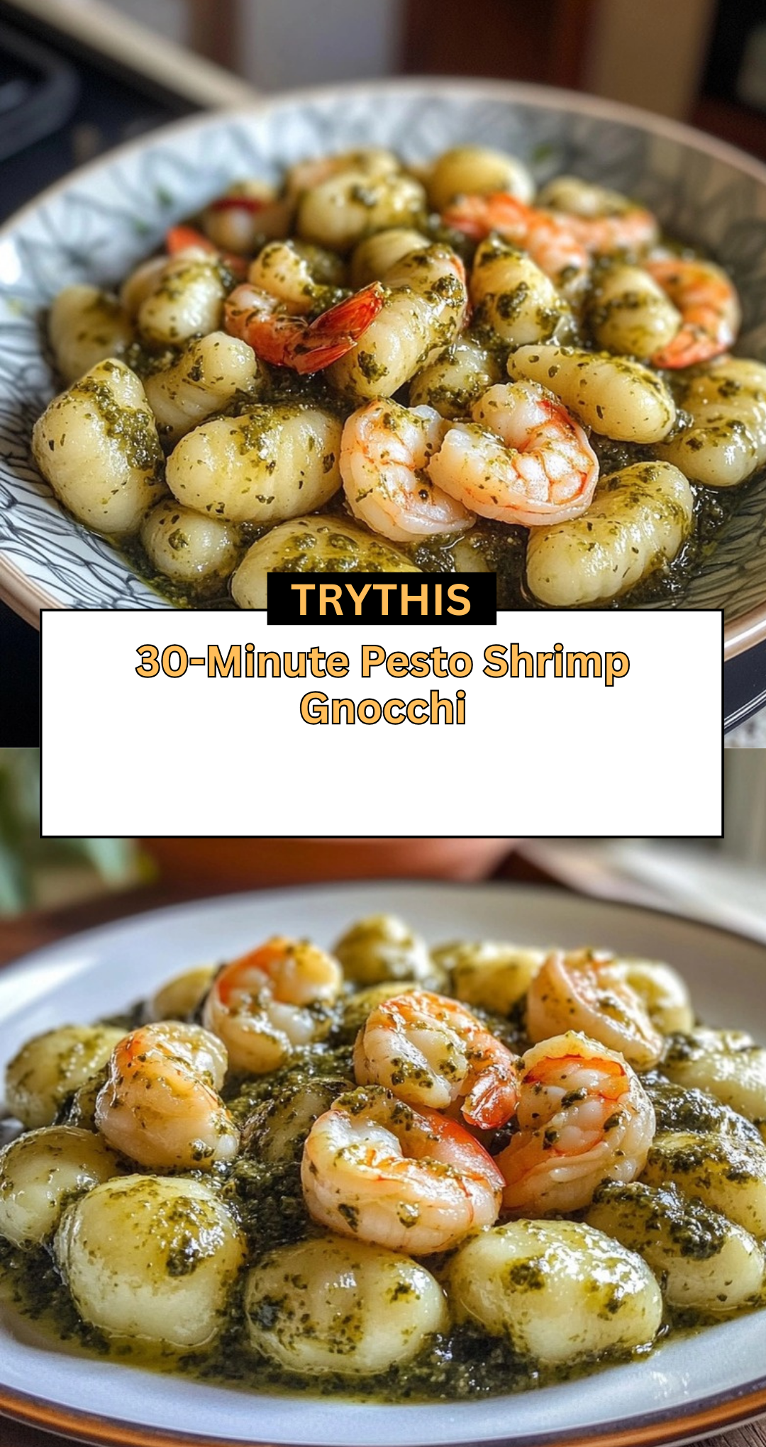 30-Minute Pesto Shrimp Gnocchi