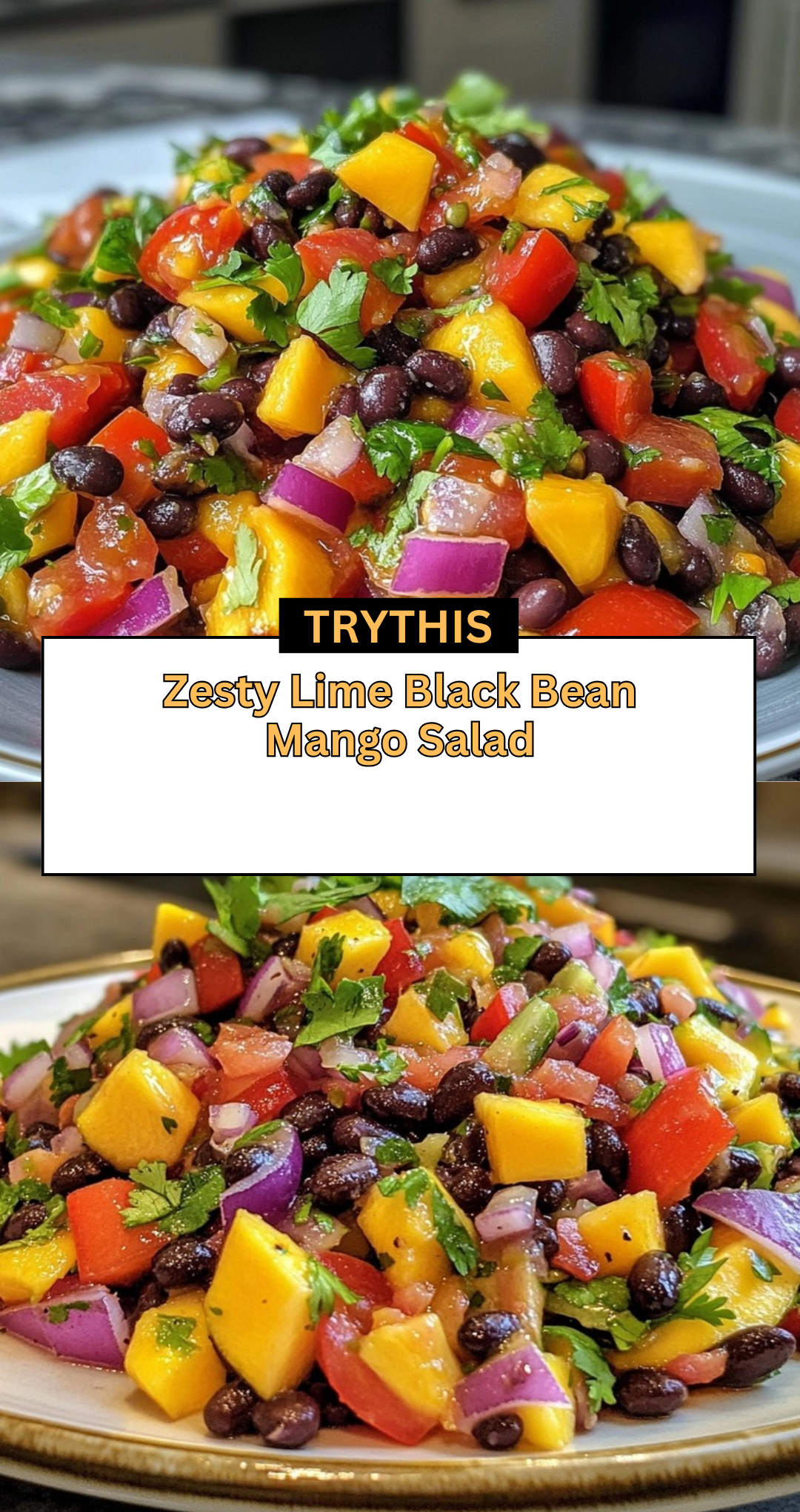 Zesty Lime Black Bean Mango Salad