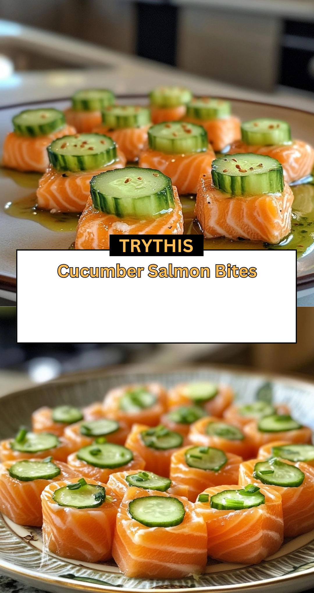 Cucumber Salmon Bites