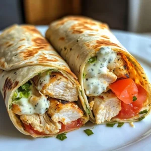 Greek Yogurt Chicken Wrap
