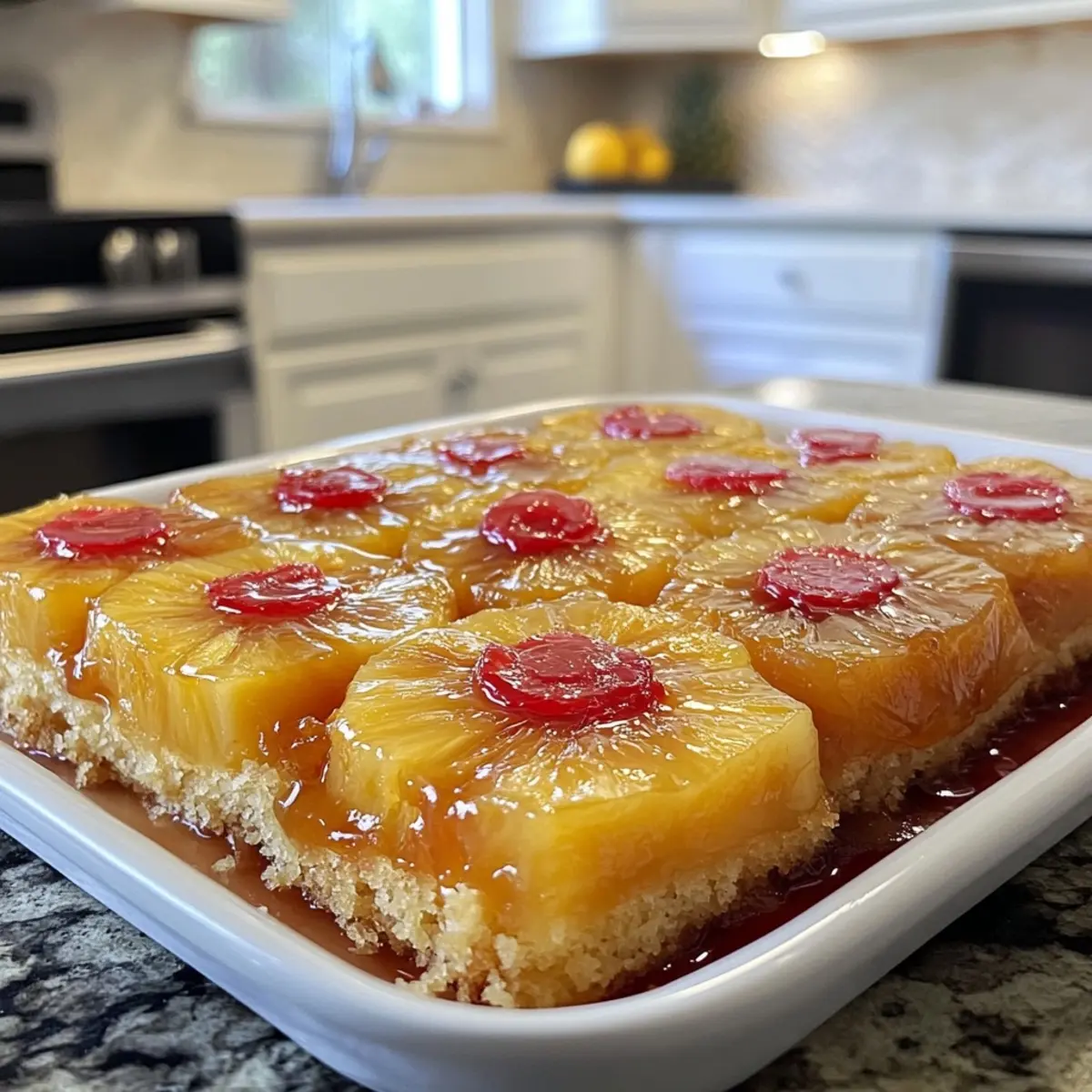 Pineapple Upside Down Dump Cake